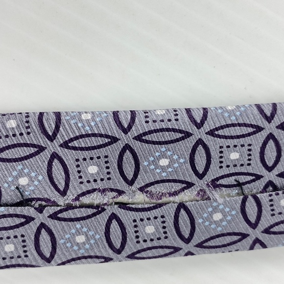 Protocol Silk Ties Lot of 2 Grey / Gray prints 58 in length - Picture 6 of 7